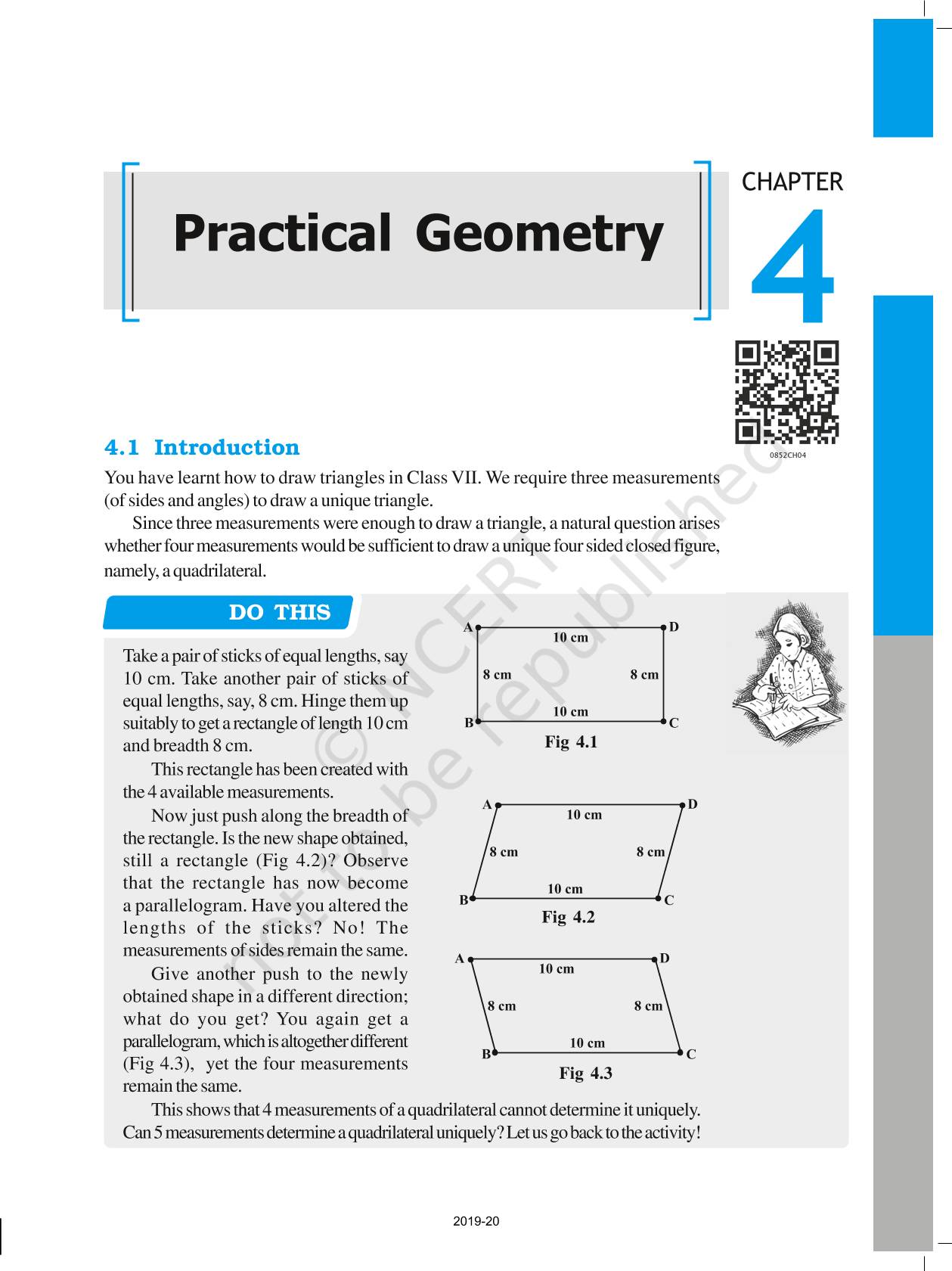 Practical geometry ncert book of class 8 mathematics